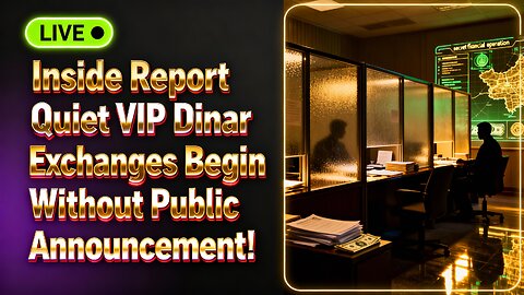 Inside Report Quiet VIP Dinar Exchanges Begin Without Public Announcement! 🔍 💥 Iraqi Dinar News 2025