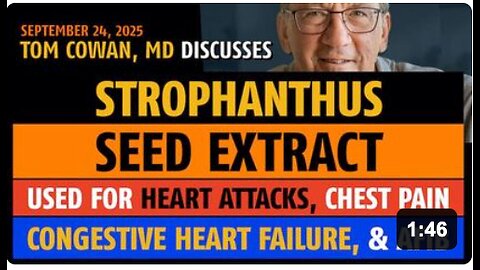 Strophanthus Seed Extract used for Heart Attacks, Chest Pain, Congestive Heart Failure and AFib