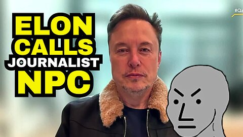 Elon Musk Calls Journalist an NPC