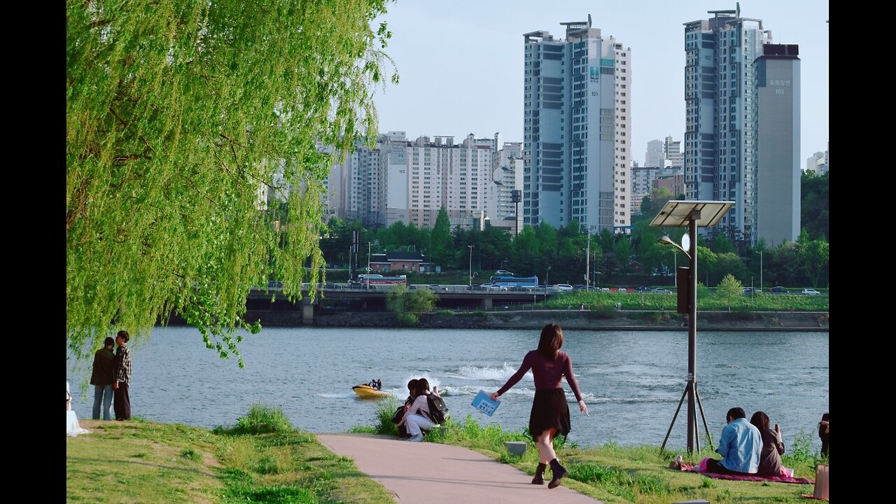 Vlog) 25.5.7 Around Han gang bridge,Nodle land view in Seoul South Korea/ 한강대교,노들섬 view