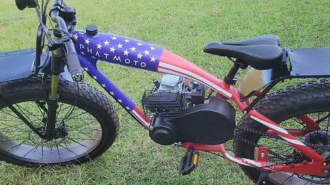 Installing a cheap light kit on my PHATMOTO Motorized Bike.