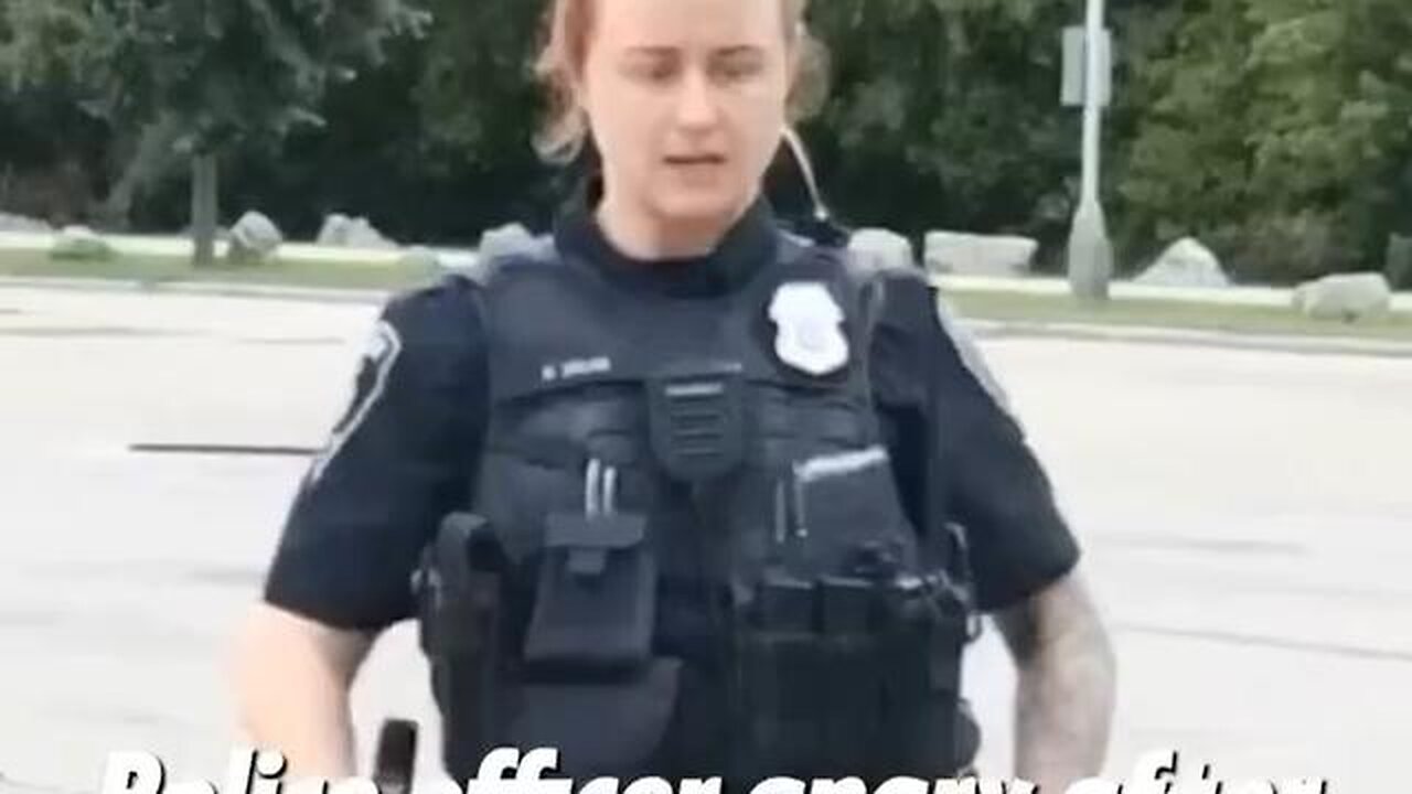 Female cop and the landmine