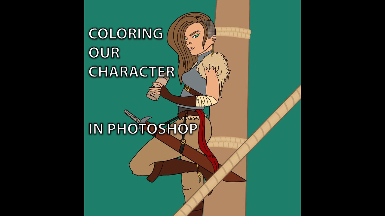 Coloring our Character in Photoshop