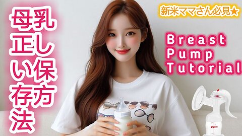 【4K】搾乳機の基本を学ぼう！手動搾乳機初心者向け完全ガイド【Pigeon_ピジョン搾乳器】 _ Pigeon Breast Pump Tutorial