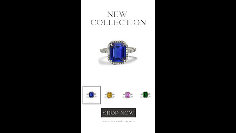6 custom made sapphire and diamond vintage halo engagement rings