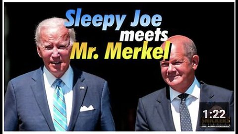 "Meeting between Sleepy Joe and Mr. Merkel"
