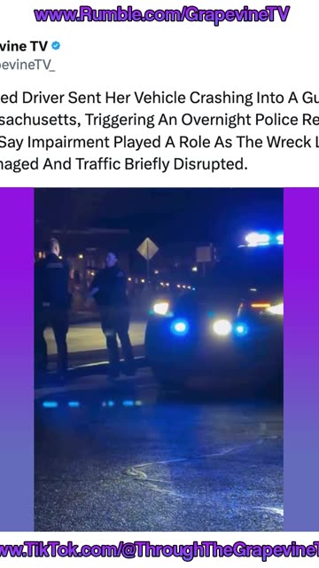 Intoxicated Driver Crashes Toyota Rav4 Into A Guardrail In Salem, Massachusetts, Police Response.