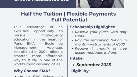 Unlock Your Future in Paris: Study Smart with Divine Associates Ltd