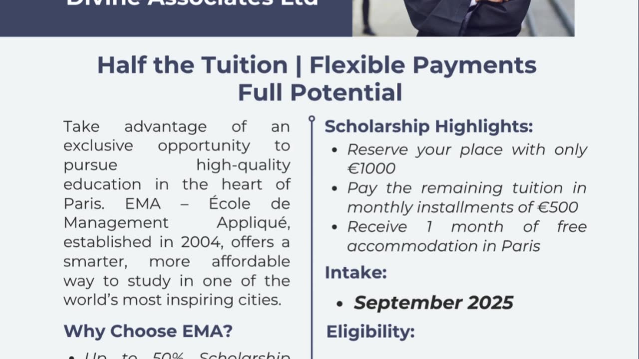 Unlock Your Future in Paris: Study Smart with Divine Associates Ltd
