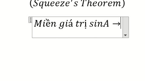 Toán Cao Cấp: lim (x→0)⁡ x^2 sin⁡(1/x) - Định lý kẹp (Squeeze's Theorem)