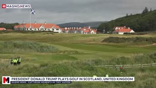 🇺🇸|🏴 President Donald Trump Plays Golf in Scotland, United Kingdom [LIVE]