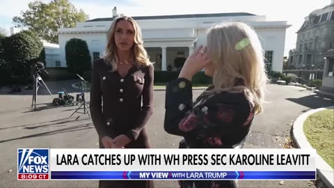 Karoline Leavitt gives Lara Trump an exclusive tour of the White House