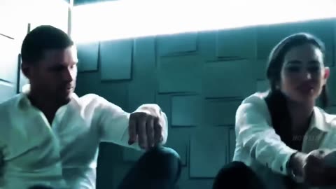 Beautiful Girl Stuck in the Elevator with Building Security Guard