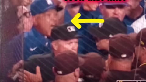 Benches clear during dodgers vs Padres