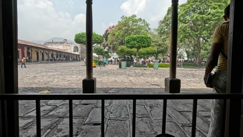 A window with a view, life in Antigua Guatemala.