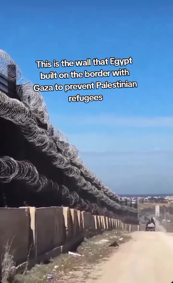 Egypt Wall Preventing Palestinian Refugees