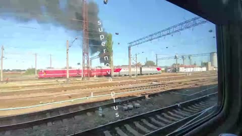 🚂👀 Dzhankoy (Crimea) aftermath of yesterday's strike on the fuel and lubricants train!