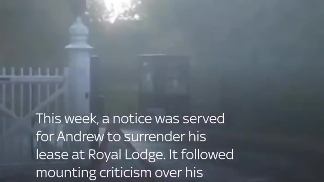 Vehicle used by Andrew seen leaving Royal Lodge following notice to leave.