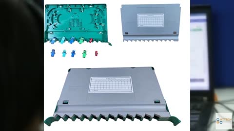 fyboptwu Fiber Optic Rack Mount Enclosure Box 24 Port ODF Distribution Frame Uni