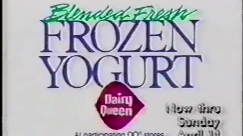 Dairy Queen - Frozen Yogurt Ad - 90s