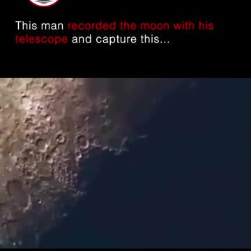 Man records the moon with his telescope and captures this... 😳