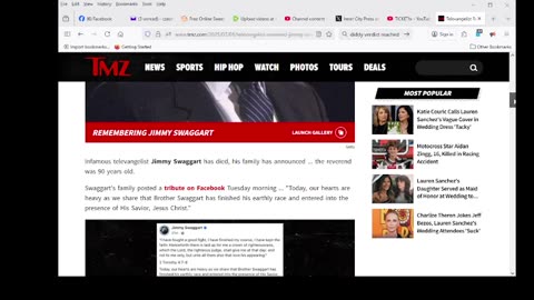 Televangelist Jimmy Swaggart Dead at 90 Hospitalized on Father's Day