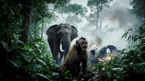 "Nature Strikes Back: Jungle After the Plane Crash"