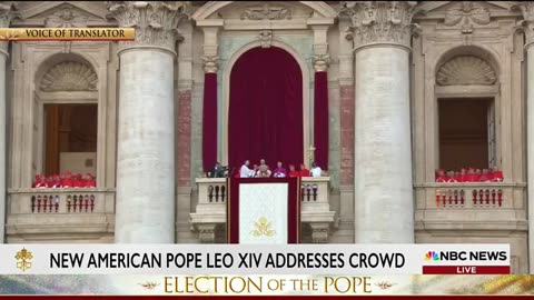 NEW POPE: Chicago-born Cardinal Robert Prevost speaks after being elected first-ever American Pope