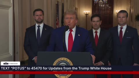 President Trump addresses the nation on the Iran "strikes"