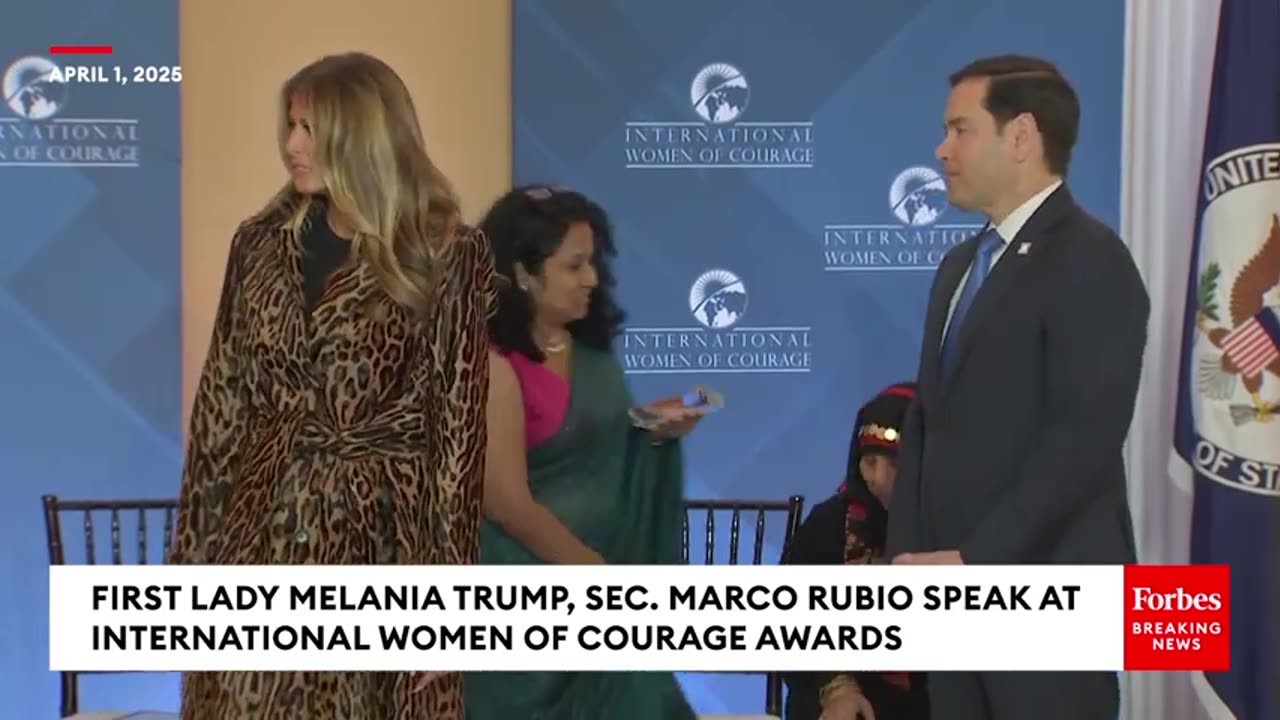 JUST IN: First Lady Melania Trump Speaks At The International Women of Courage Awards