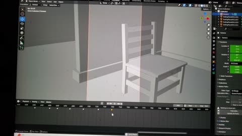 Manually Created Walk Cycle in Blender (Camera POV)