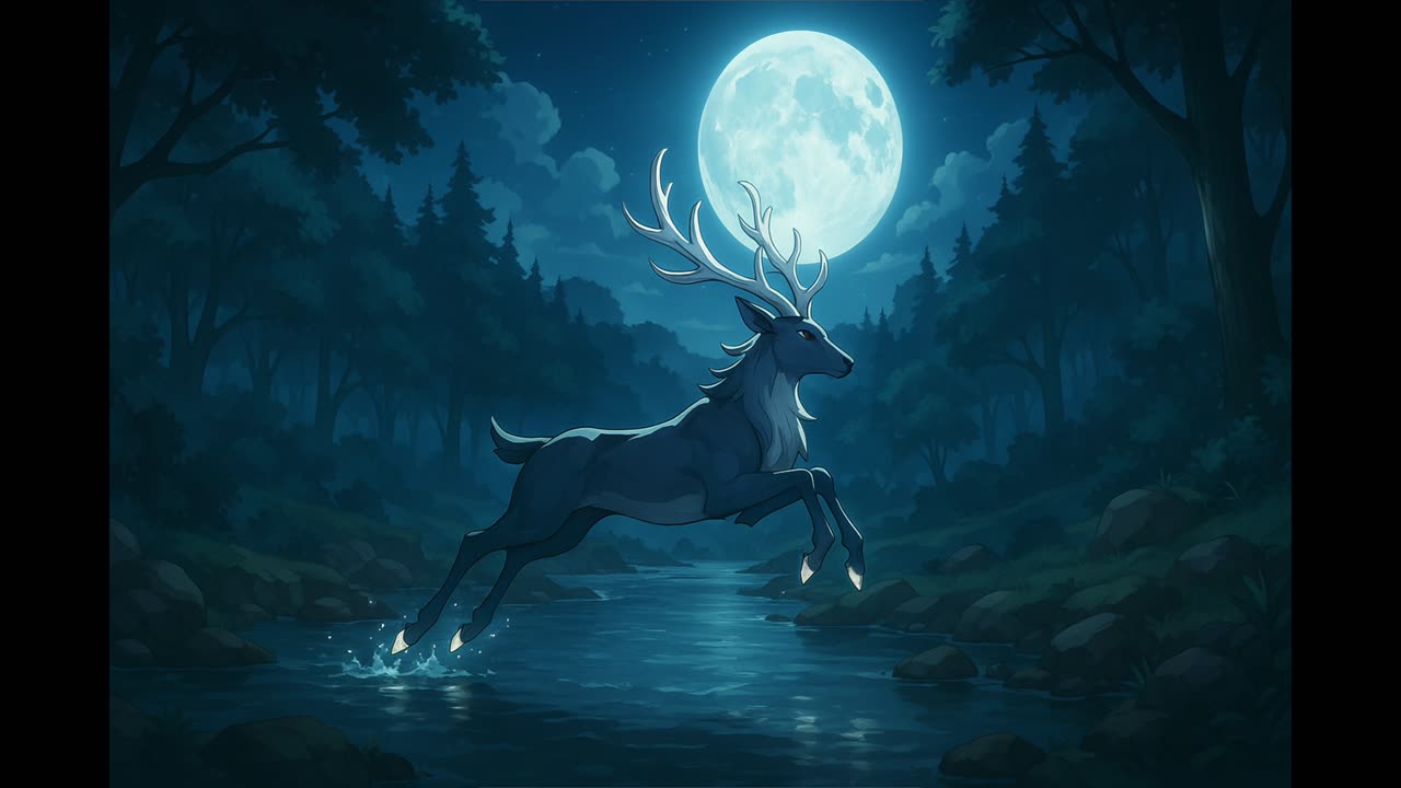 Silver antlered deer V3