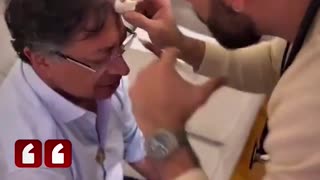 Polémica por video de Gustavo Petro, recibiendo inyecciones directamente en la cabeza