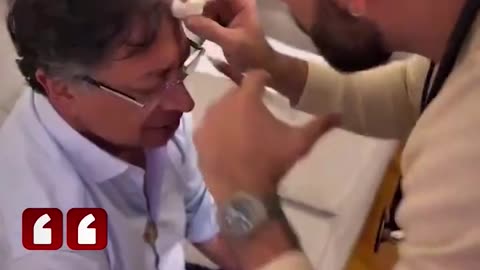 Polémica por video de Gustavo Petro, recibiendo inyecciones directamente en la cabeza