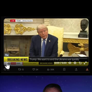 The left are upset because Trump wants to end the war in Ukraine