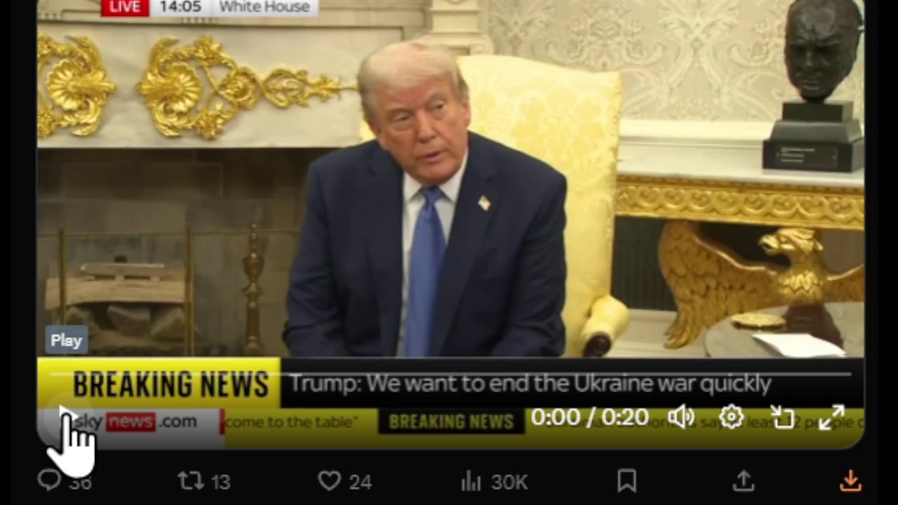 The left are upset because Trump wants to end the war in Ukraine