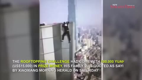 Must Watch: Famed Chinese rooftopper falls to his death from 62-storey building