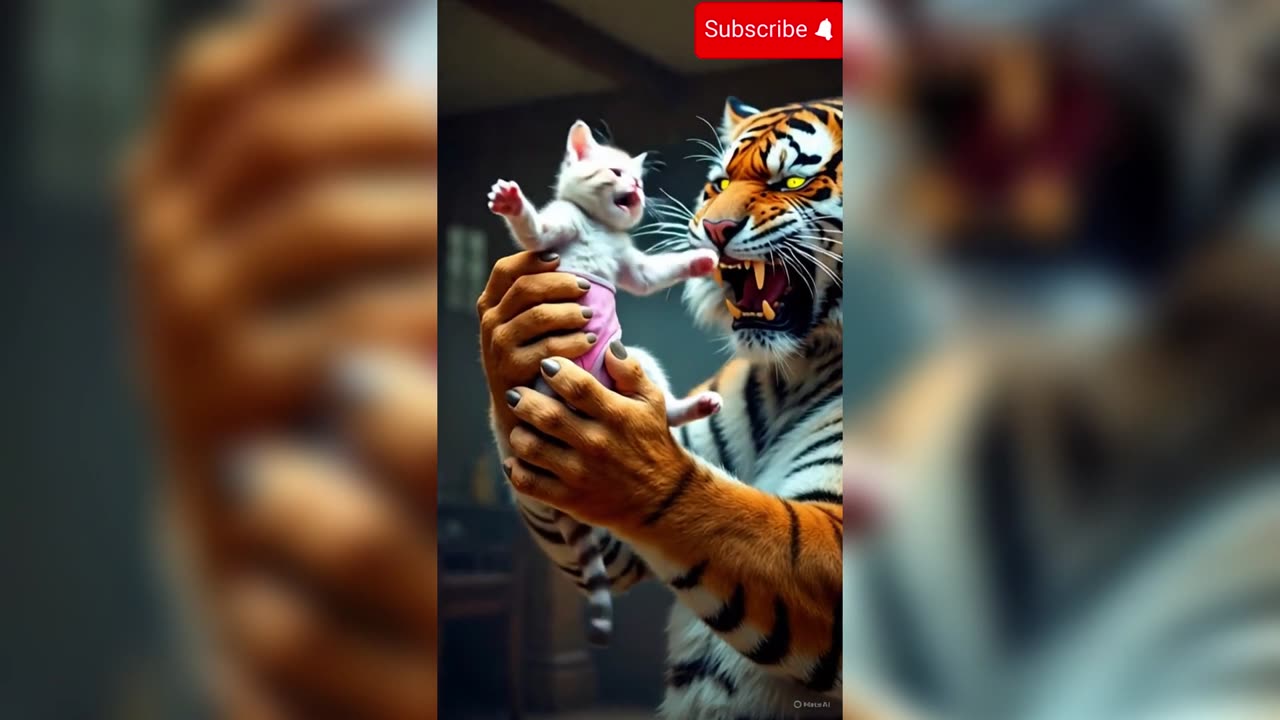 😱 The Shocking Truth About the Tiger and the Kitten! 🐯💔🐱