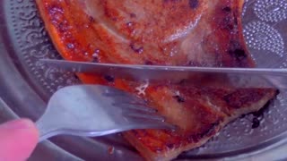 Frying pork chop in MAIFANSHI NON STICK FRYING PAN - severe deliciousness warning!