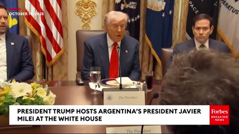 President Trump Hosts Argentina's President Javier Milei At The White House