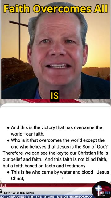 Faith overcomes the world! 🔥🙌