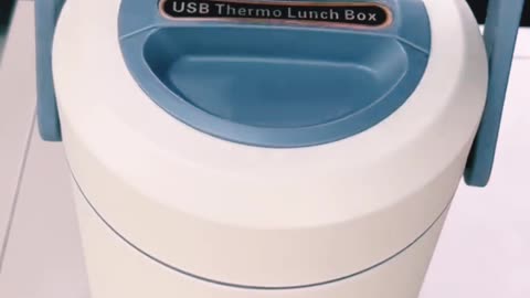 USB Electric Heated Lunch Box – Stainless Steel Food Warmer | 65°C Constant Heat Bento Box