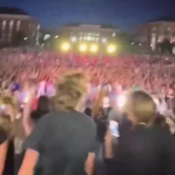 Students at Liberty University gathered to celebrate and praise Jesus.