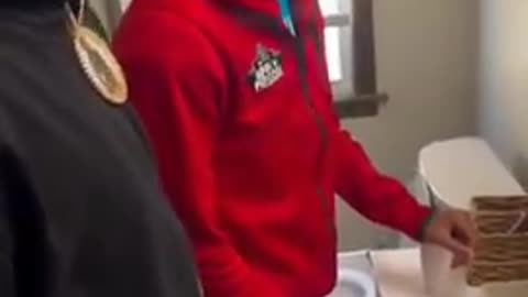 This father asks what his sons brush their teeth with