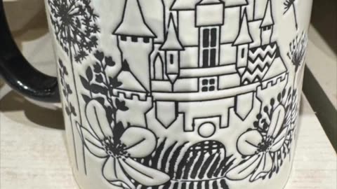 Disney Parks Castle with Flowers Ceramic Mug #shorts