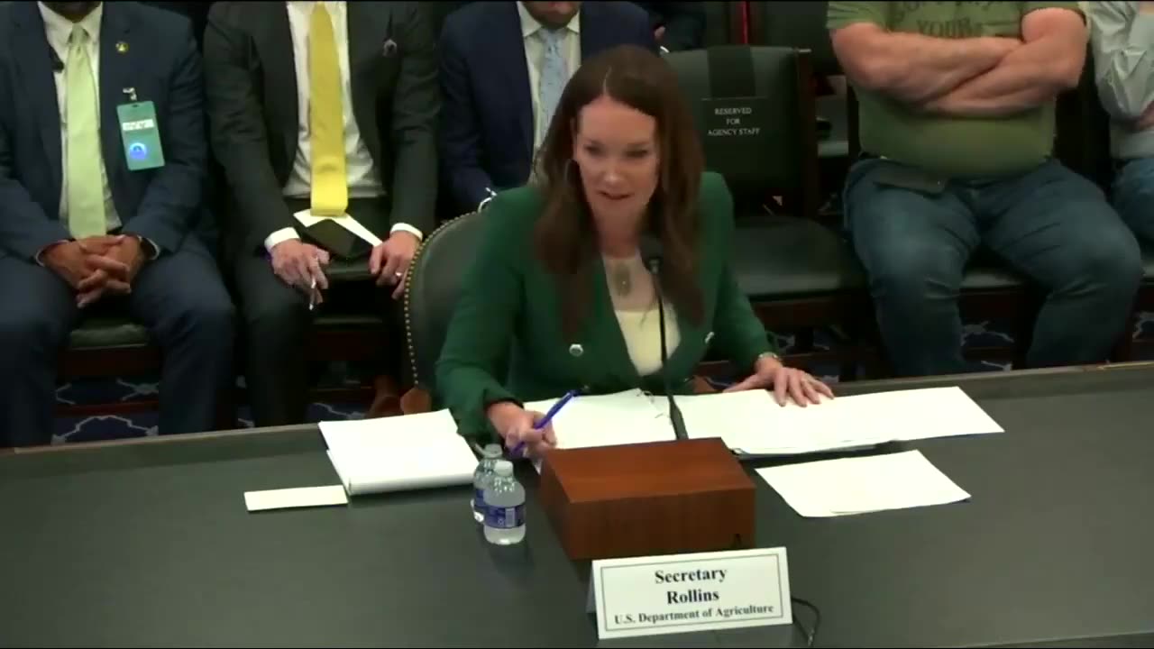 Sec Rollins opens her testimony before the House Appropriations Committee