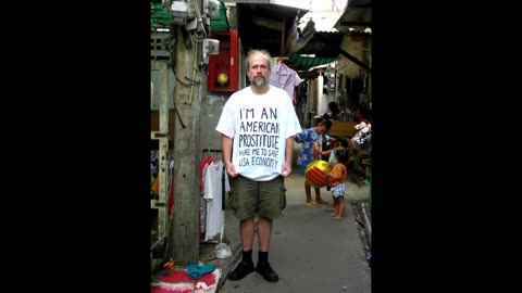 Milan Kohout, "I am a prostitute, hire me to save the US economy",Bangkok Thailand; 2008