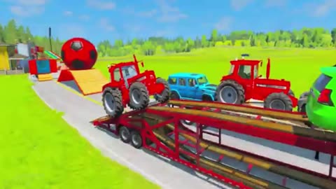 Train vs Double Flatbed Truck – Ultimate Showdown