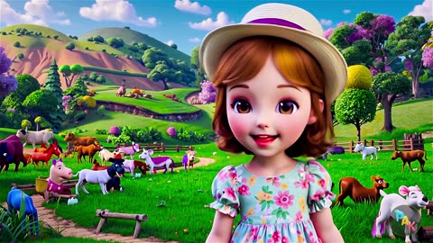 Farmyard Friends | Fun Kids Song & Animated Video 🐮🐔🎶
