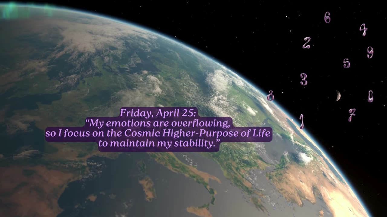 Cosmic Higher-Purpose! ~ Friday, April 25, 2025 ~ Numerology @ a Glance